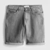 Pantalones cortos de mezclilla de corte recto
