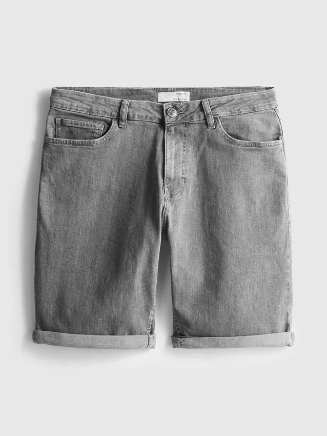 Pantalones cortos de mezclilla de corte recto
