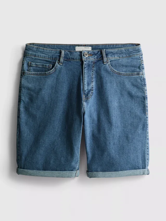 Pantalones cortos de mezclilla de corte recto