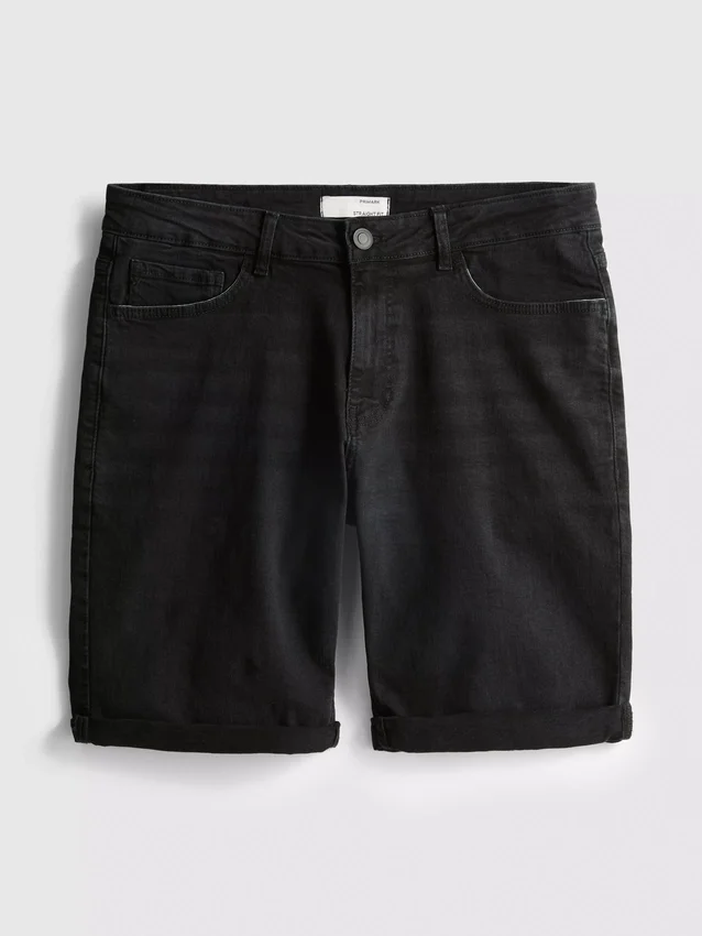 Pantalones cortos de mezclilla de corte recto
