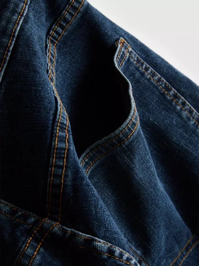 Pantalones cortos de mezclilla de corte recto