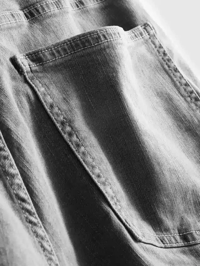 Pantalones cortos de mezclilla de corte recto