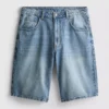 Pantalones cortos de mezclilla holgados de talle medio