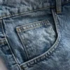 Pantalones cortos de mezclilla holgados de talle medio