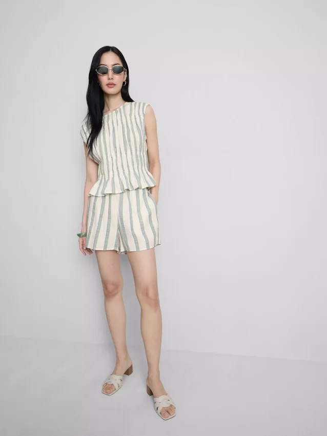 Pantalones cortos de muselina de algodón