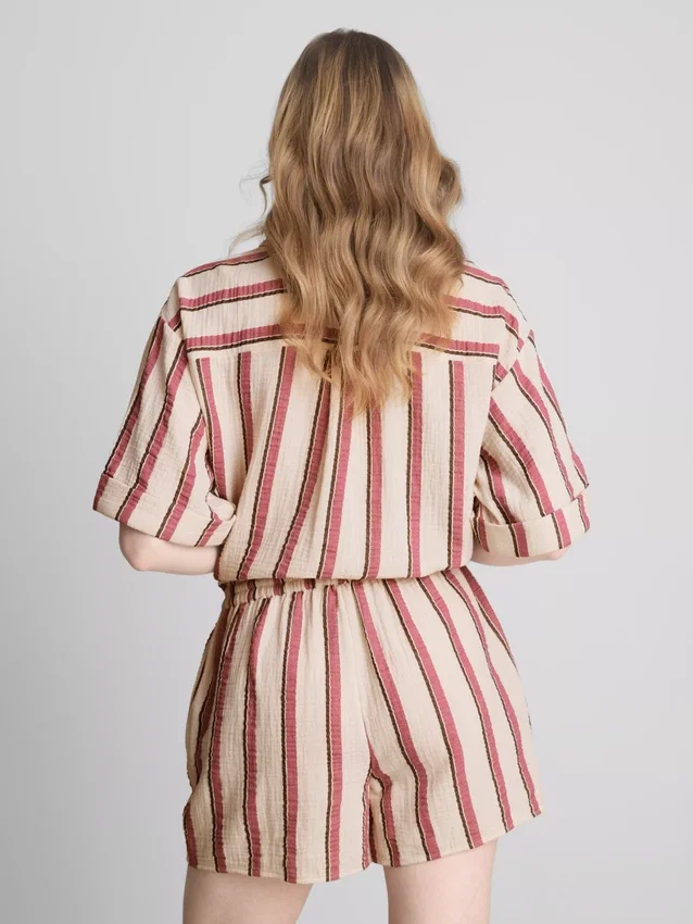Pantalones cortos de muselina de algodón