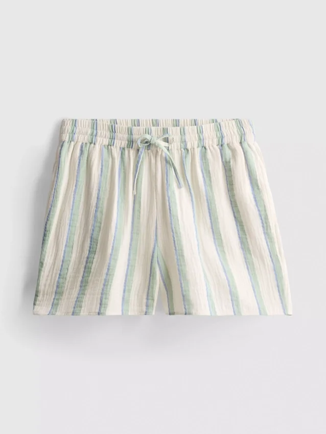 Pantalones cortos de muselina de algodón