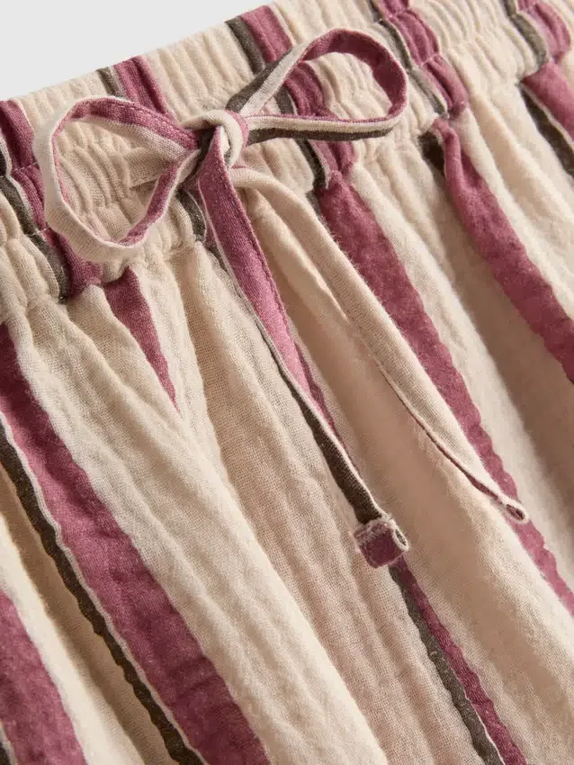 Pantalones cortos de muselina de algodón