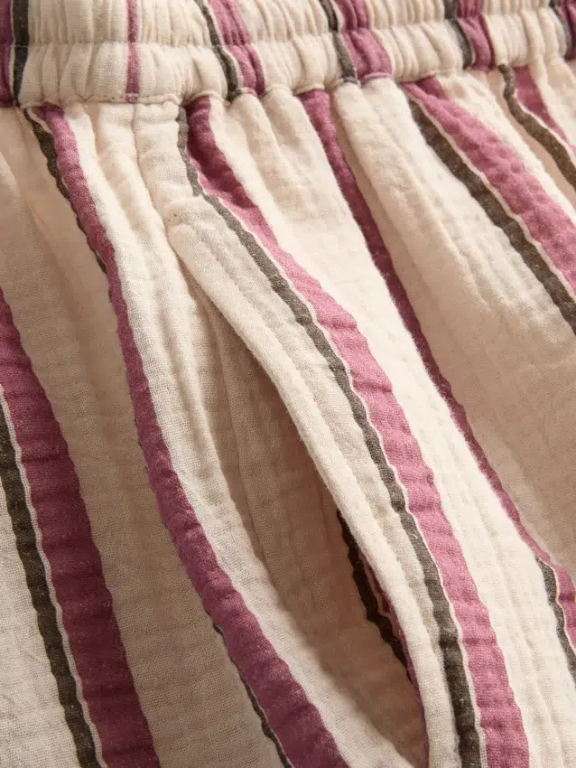 Pantalones cortos de muselina de algodón