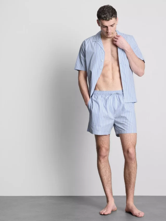Pantalones cortos de pijama a rayas