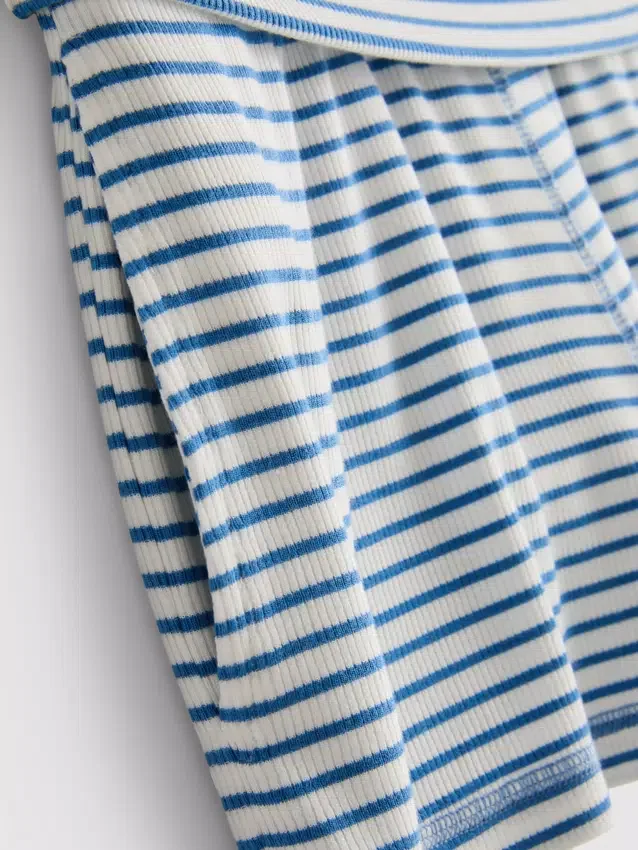 Pantalones cortos de pijama a rayas acanaladas «Love to Lounge»