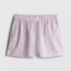 Pantalones cortos de pijama a rayas de algodón estilo «servicio de habitación»