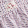 Pantalones cortos de pijama a rayas de algodón estilo «servicio de habitación»
