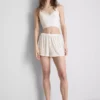 Pantalones cortos de pijama acanalados con estampado