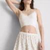 Pantalones cortos de pijama acanalados con estampado