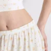 Pantalones cortos de pijama acanalados con estampado