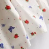Pantalones cortos de pijama acanalados con estampado de mariposas