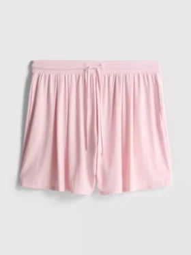 Pantalones cortos de pijama con cordón, con alto contenido de modal
