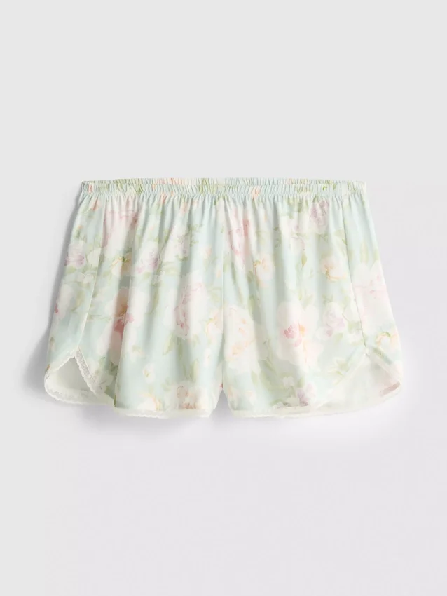 Pantalones cortos de pijama con estampado floral