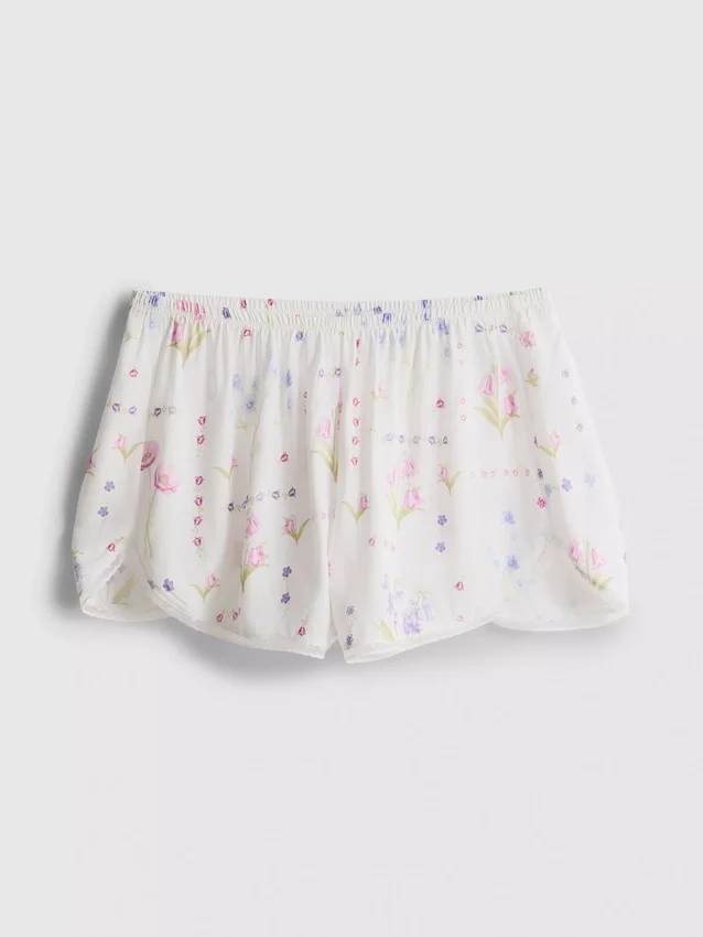Pantalones cortos de pijama con estampado floral
