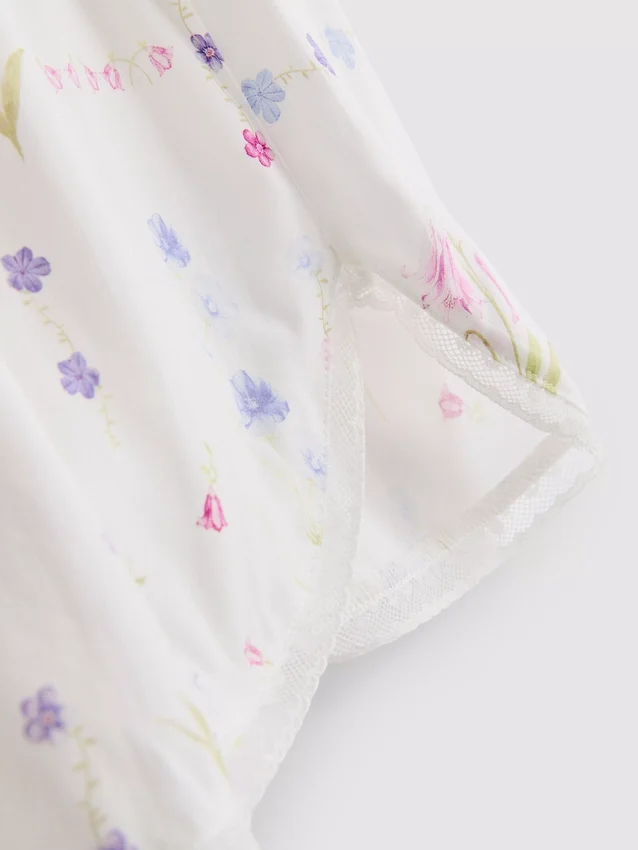 Pantalones cortos de pijama con estampado floral