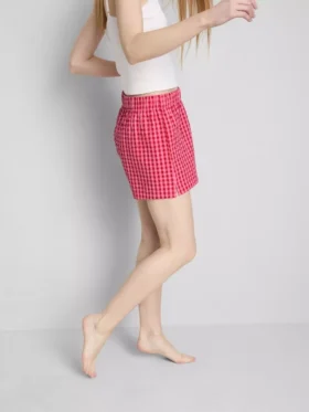 Pantalones cortos de pijama de algodón tejido