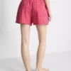 Pantalones cortos de pijama de algodón tejido