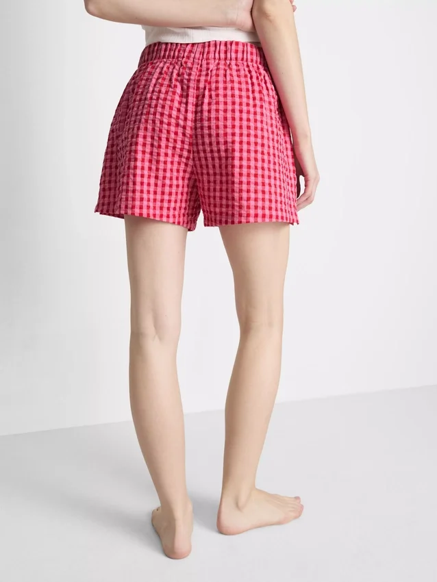 Pantalones cortos de pijama de algodón tejido