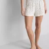 Pantalones cortos de pijama de jersey acanalado
