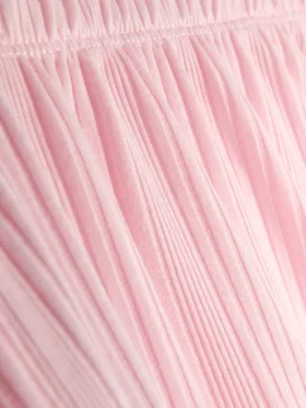Pantalones cortos de pijama de jersey con ribete ondulado