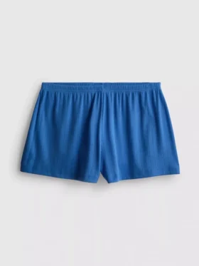 Pantalones cortos de pijama de punto calado