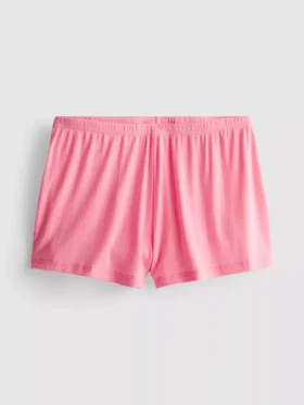 Pantalones cortos de pijama de punto calado