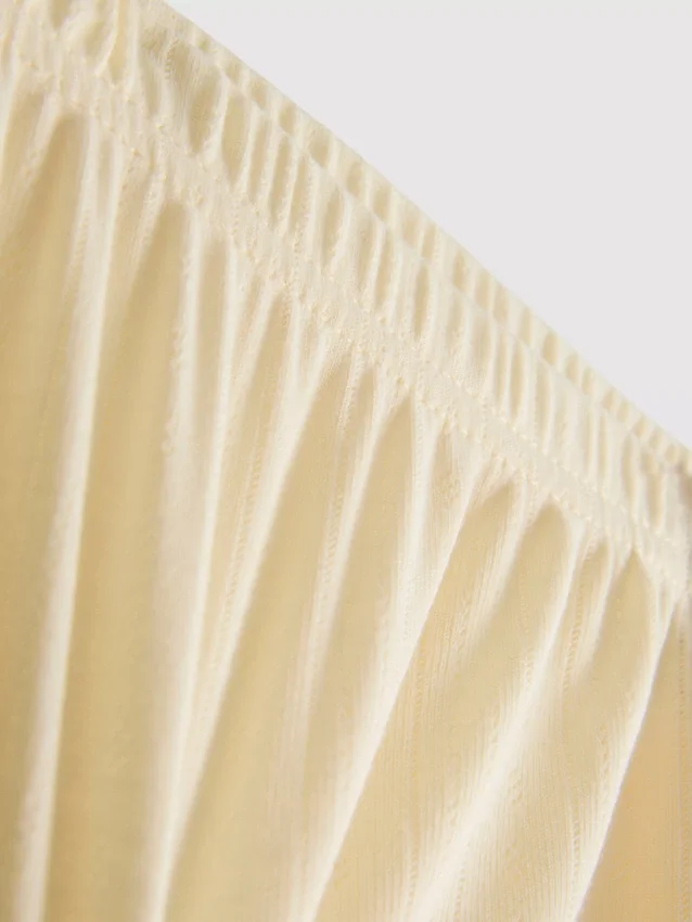 Pantalones cortos de pijama de punto calado