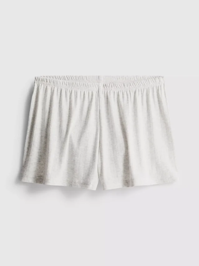 Pantalones cortos de pijama de punto calado