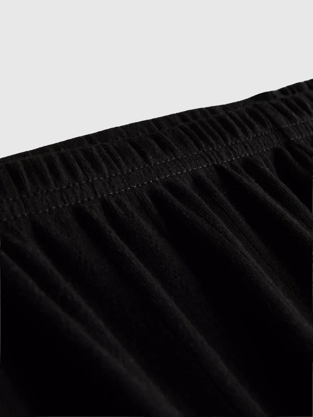 Pantalones cortos de pijama de punto calado