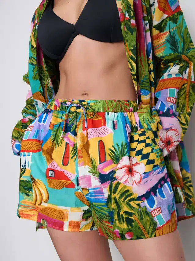 Pantalones cortos de playa estampados