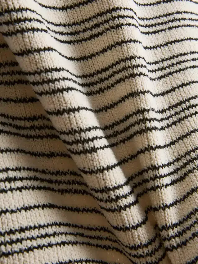 Pantalones cortos de punto a rayas de Paula Echevarría