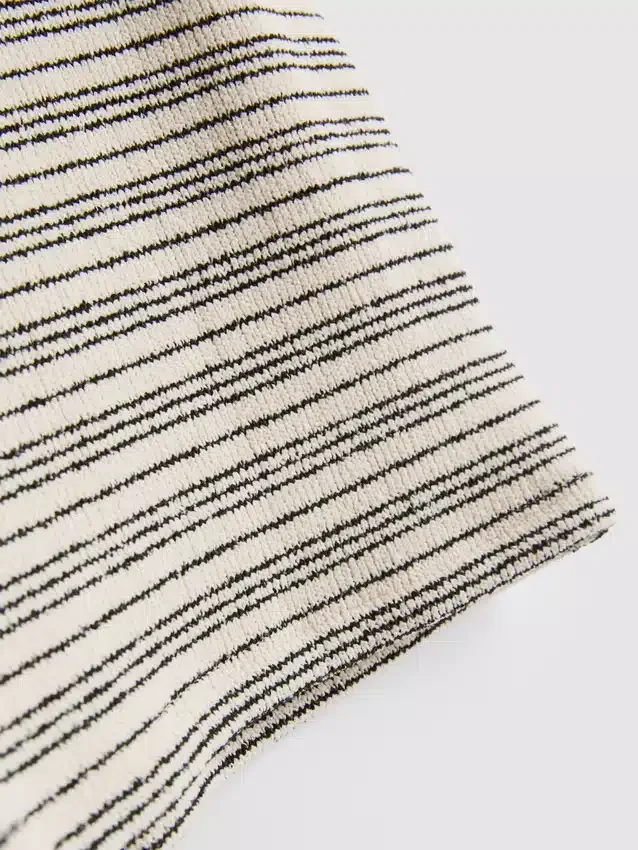Pantalones cortos de punto a rayas de Paula Echevarría