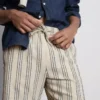 Pantalones cortos de rayas texturizadas