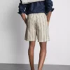 Pantalones cortos de rayas texturizadas