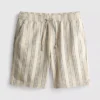 Pantalones cortos de rayas texturizadas