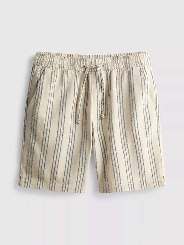 Pantalones cortos de rayas texturizadas