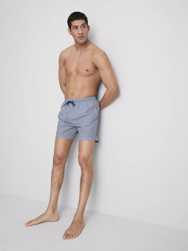Pantalones cortos de seersucker