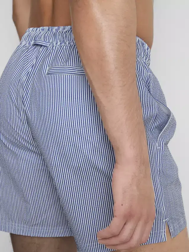 Pantalones cortos de seersucker