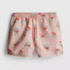 Pantalones cortos de texturizado con estampado de flamencos