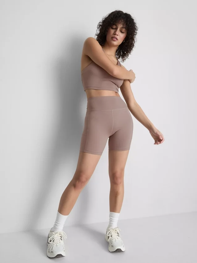 Pantalones cortos de yoga deportivos de cintura alta