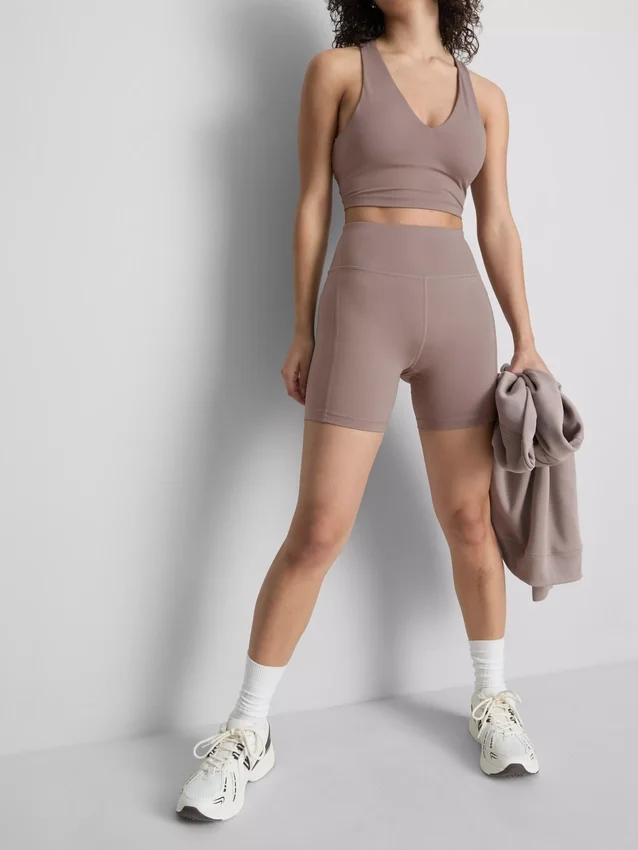 Pantalones cortos de yoga deportivos de cintura alta