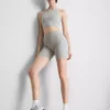 Pantalones cortos deportivos acanalados sin costuras