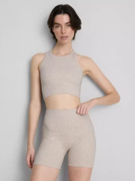Pantalones cortos deportivos acanalados sin costuras