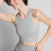 Pantalones cortos deportivos acanalados sin costuras